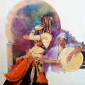 35 Belly Dancer and Drummer