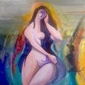 38 Stylized Seated Nude