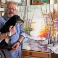 47 Winter Birches with Artist Caesar