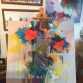 4 Large Floral Arrangement on Easel